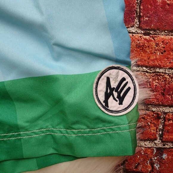 American Eagle Outfitters Men's Board Swim Surf Shorts Trunks Beach Colorful M - Picture 6 of 12